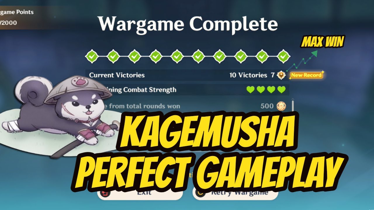 Kagemusha Captain Perfect Gameplay In Moonlit Patrol Exercise Wargame with Solo Vanguard Banner