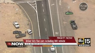 Serious crashes on Broadway Rd and also the US 60 Friday afternoon