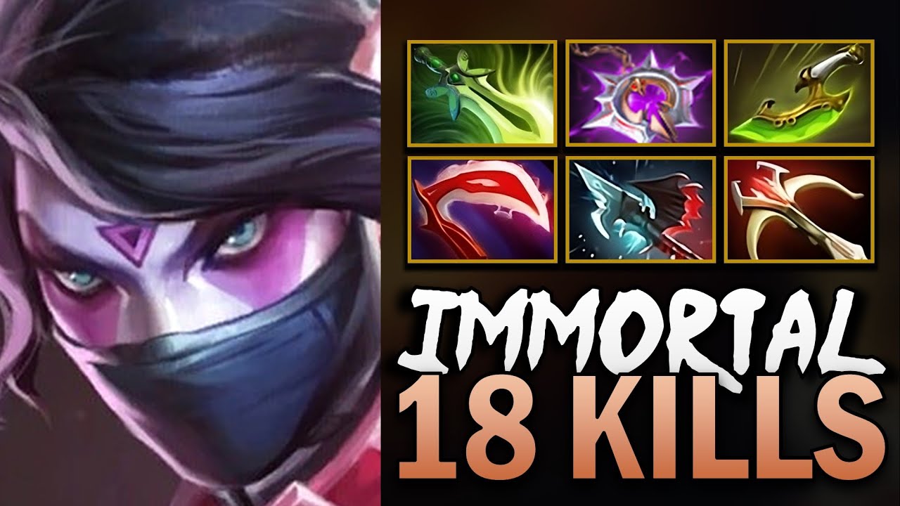 Templar Assassin Gameplay with 18 Kills and Butterfly - Dota 7.40