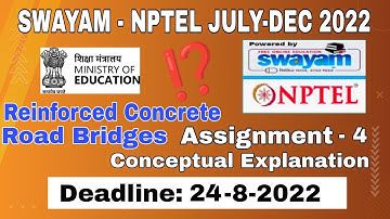 NPTEL Reinforced Concrete Road Bridges  #Assignment-4 I July-Dec 2022 I Conceptual Explanation