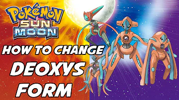 Can you change Deoxys form in ultra sun?