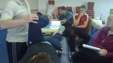 How to perform passive range of motion to assess for hip and groin pain