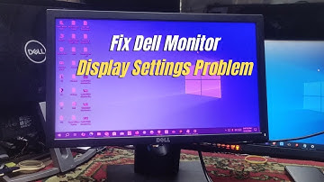Dell Monitor Display Settings Problem | Created by Afjal Hossain