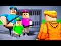 Escaping barrys cursed police family  prison run in roblox