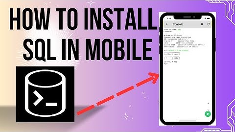 How to install sql interpreter on Mobile