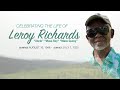 Funeral Service for the late Leroy Richards