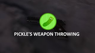 pickle's weapon throwing | throw weapons, pickup weapons, drop weapons on death, and more!