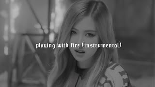 blackpink - playing with fire instrumental (sped up + reverb)