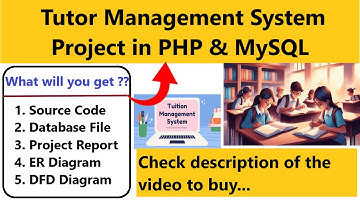 Tutor Management System Project using PHP and MYSQL With Source Code || CSEtutorials