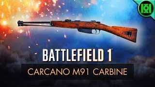 Battlefield 1: Carcano M91 Carbine Review (Weapon Guide) | New BF1 Weapons | BF1 PS4 Gameplay (DLC)