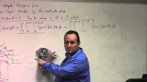 Multivariate Calculus: Lecture 35 Part 2: integrals over nonrectangular regions