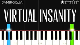 Jamiroquai - Virtual Insanity | EASY Piano Tutorial