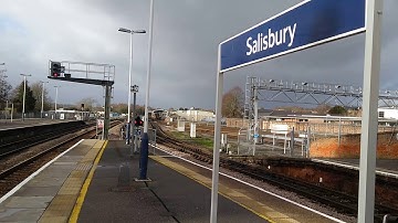 Trains.  SWR Class 158 and 159 at Salisbury