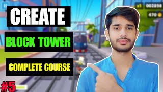 Create a Block Tower in Unity in Urdu Hindi | Physics &amp; Gameplay – Lecture 6