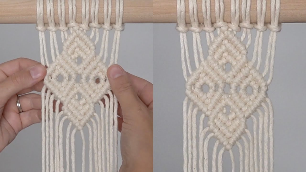 DIY Macrame - Intermediate Pattern #4! - YouTube