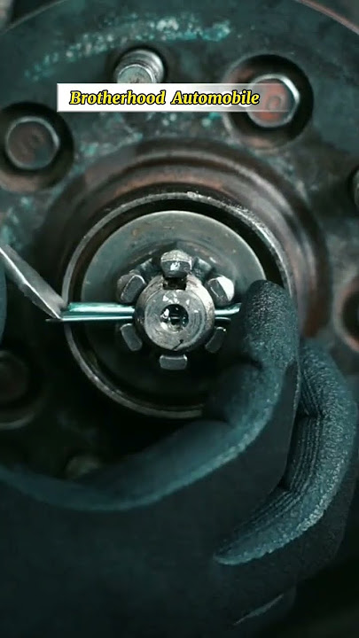 How to properly install a spindle nut cotter pin ? #efi #automobile #engine