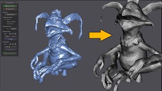 LightWave 3party - Instant Meshes, Retopo