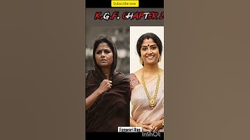 KGF Chapter 2 Movie Star Cast Reel vs Real 🔥 #rocky #yash #naveenkumargowda #kgf #shots