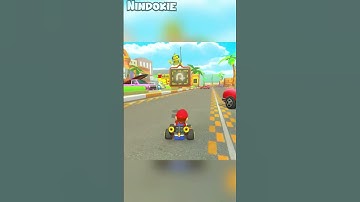 Can you drive Wii Coconut Mall Backwards? 🤔 | #mario #supermario #mariokart #shorts