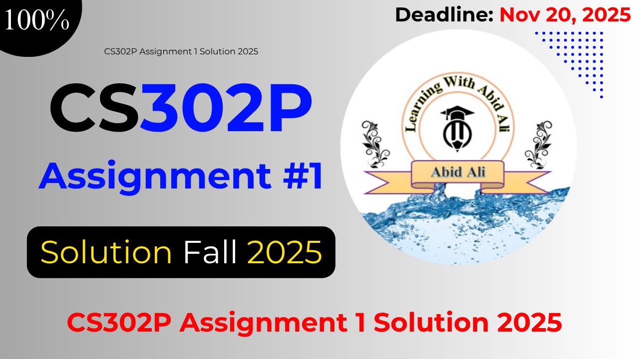 Updated | cs302p assignment 1 solution 2025 | #cs302p #assignment #1 #solution #2025 100% Correct