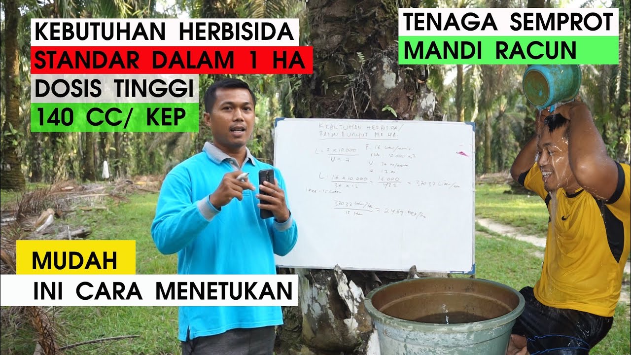CARA MENETUKAN KEBUTUHAN RACUN SEMPROT (Lahan 1 Hektar)