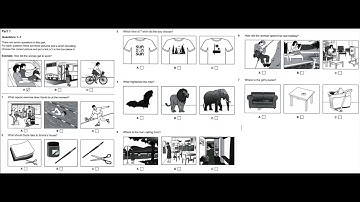 Listening B1, PET 6, Test 3, Part 1