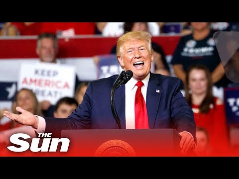 Trump comments on law enforcement and holds campaign rally in Michigan.