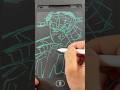 Drawing an electronic memo for Spiderman! #nishisensei