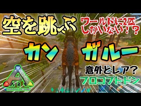 スマホ版ark みんな持ってる 世界を跳びまわるカンガルーことプロコプトドンをテイム 意外と会えないレア動物 アークモバイル 実況 22 Youtube