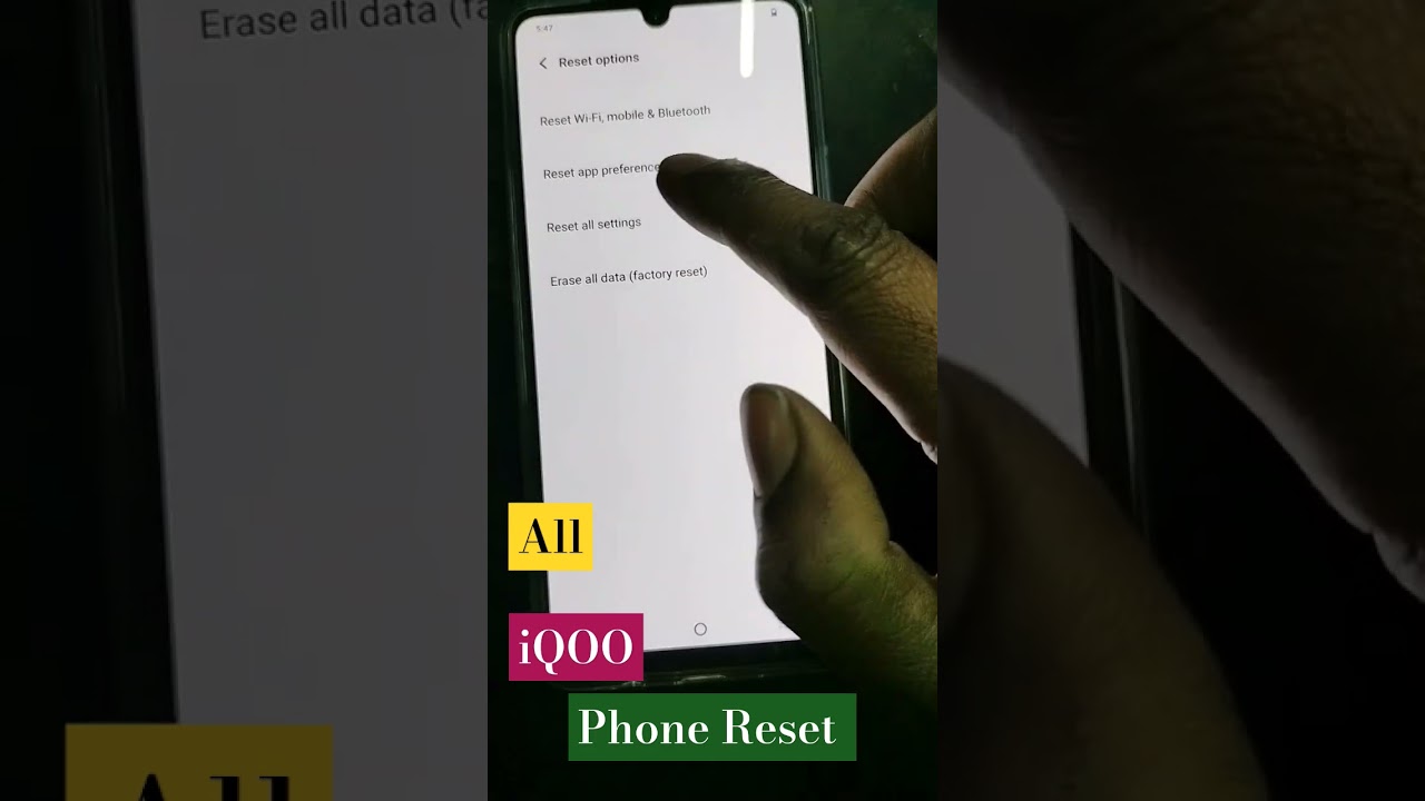 How To Reset iQOO  ALL MODEL 5G Factory Reset kaise karen
