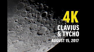 4K Lunar Surface Clavius + Tycho - Closest Views - August 15 2017 screenshot 3