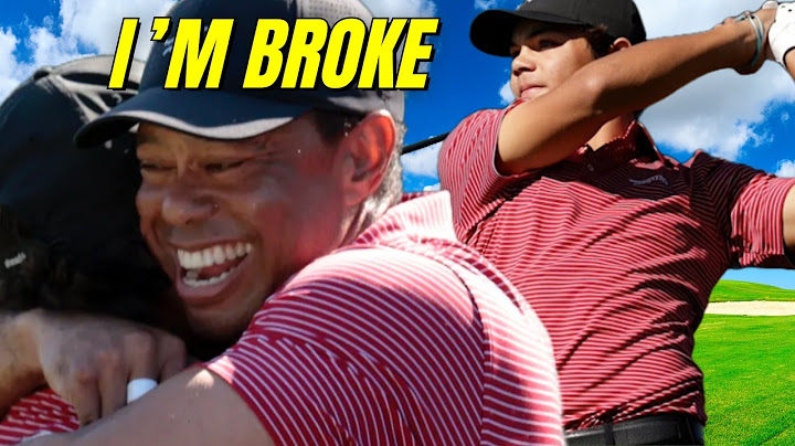 Charlie Woods "I'm Broke" After First Hole-In-One