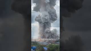 Massive factory explosion in Moscow