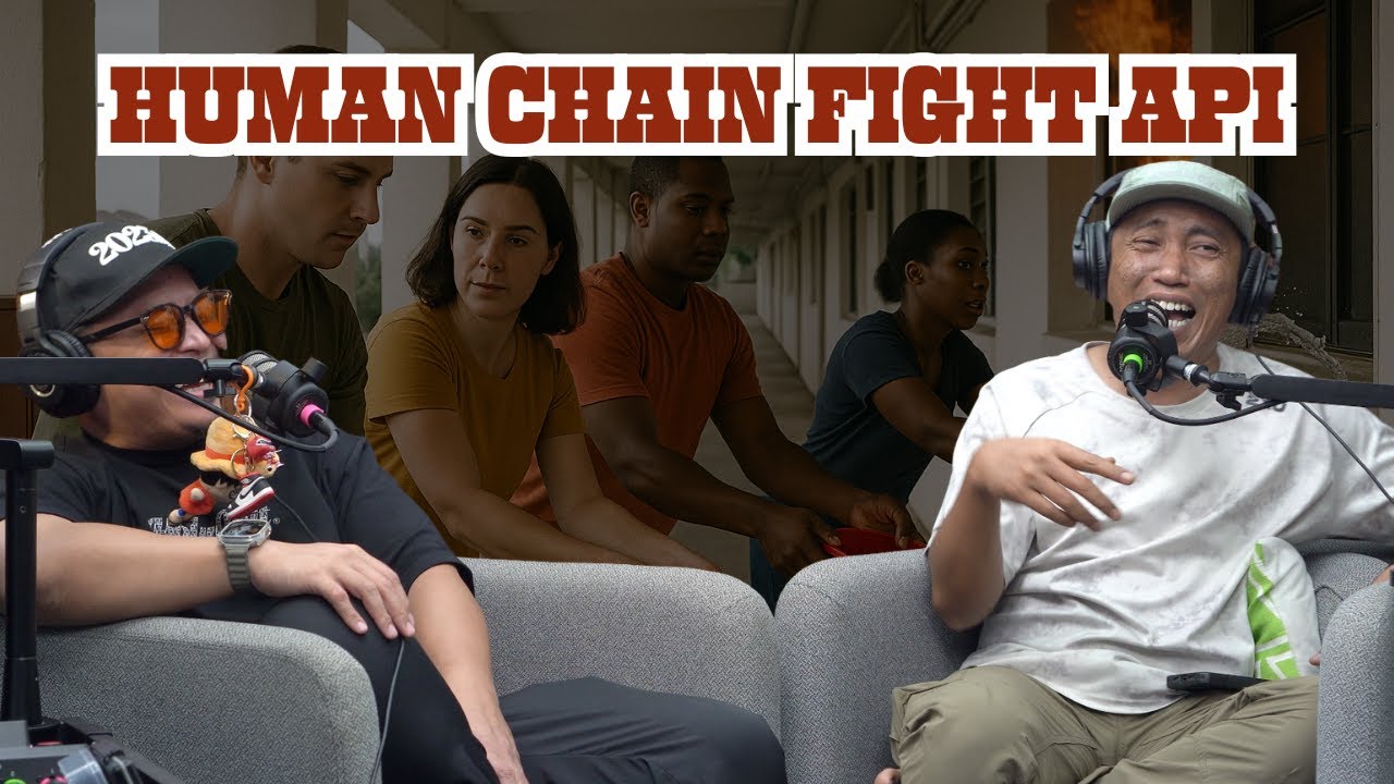 HUMAN CHAIN FIGHT API - YouTube