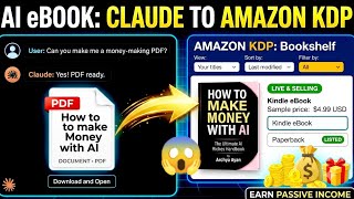 Create PDF eBooks with Claude and List on Amazon KDP to Make Money 🎁