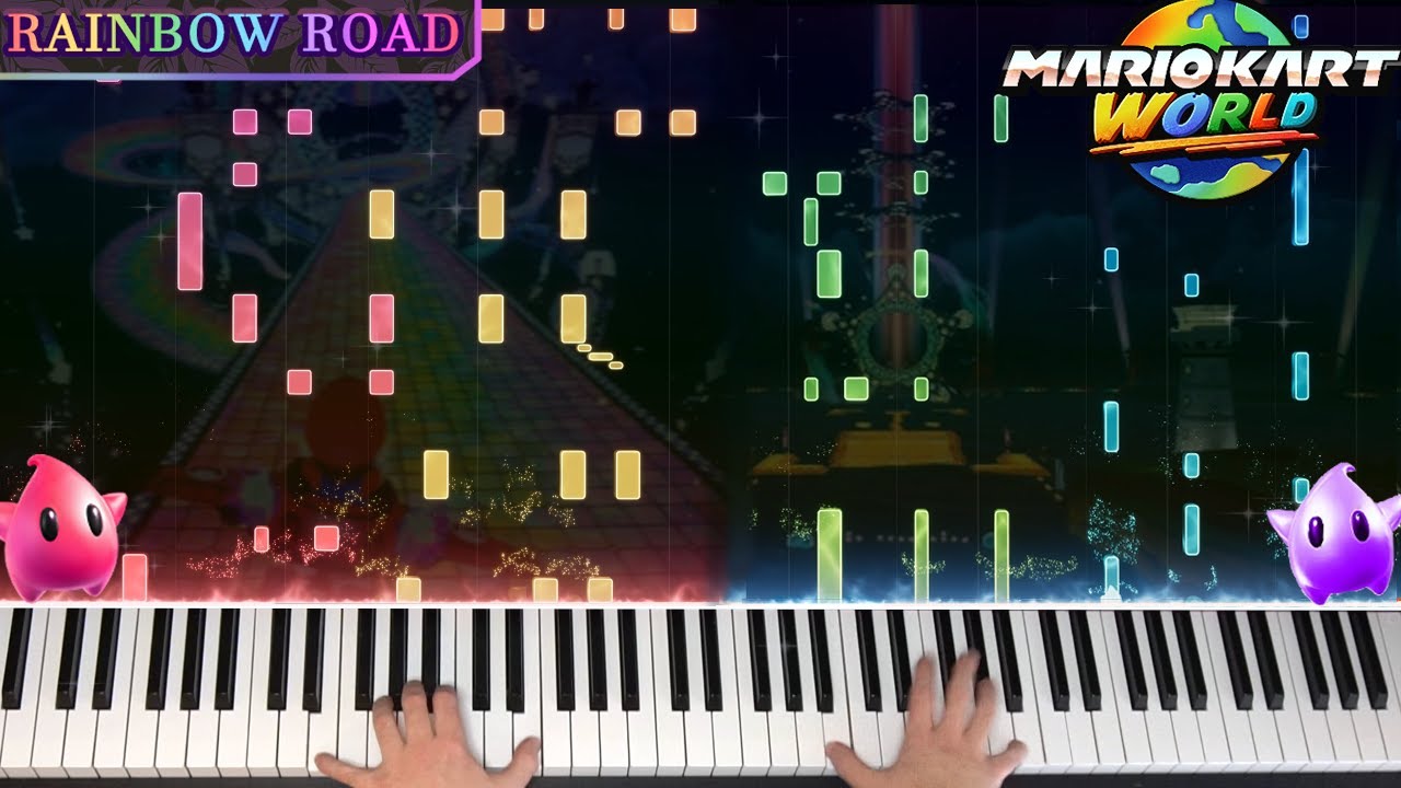 🎹 Mario Kart World - 'Rainbow Road' on Piano ( + Intermission Track)