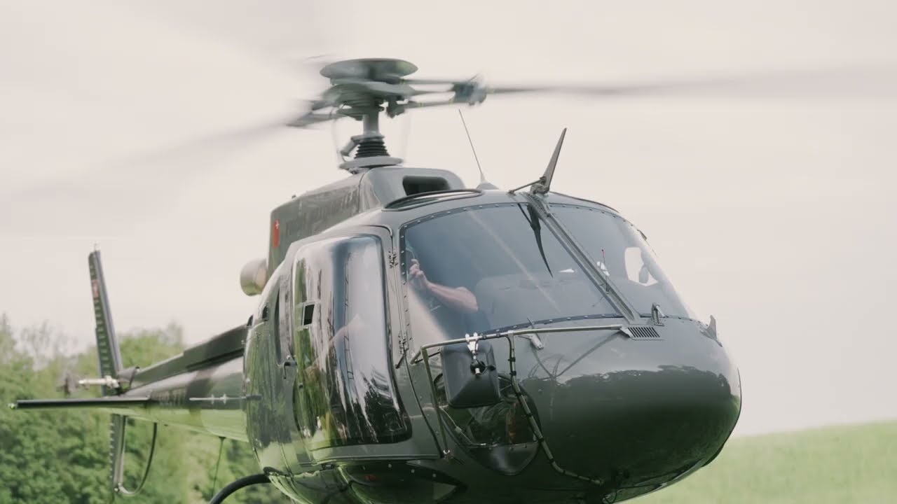 Einzug der Leiterseile in Thalwil