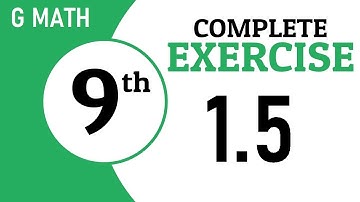 Exercise 1.5, Complete Solution, Ch1, Percentage Ratio and Proportion, Class 9, Gmath, GS Academy,