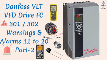 Danfoss FC301/302 VFD Alarms & Warnings🚨 | Troubleshooting Guide Part-2 ⚠️