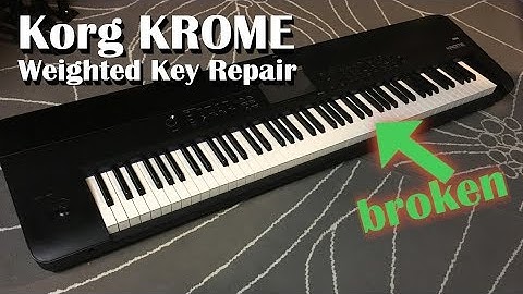 Korg KROME Workstation Broken Key Weight Repair