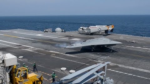 X47B Completes Carrier-based Arrested Landings