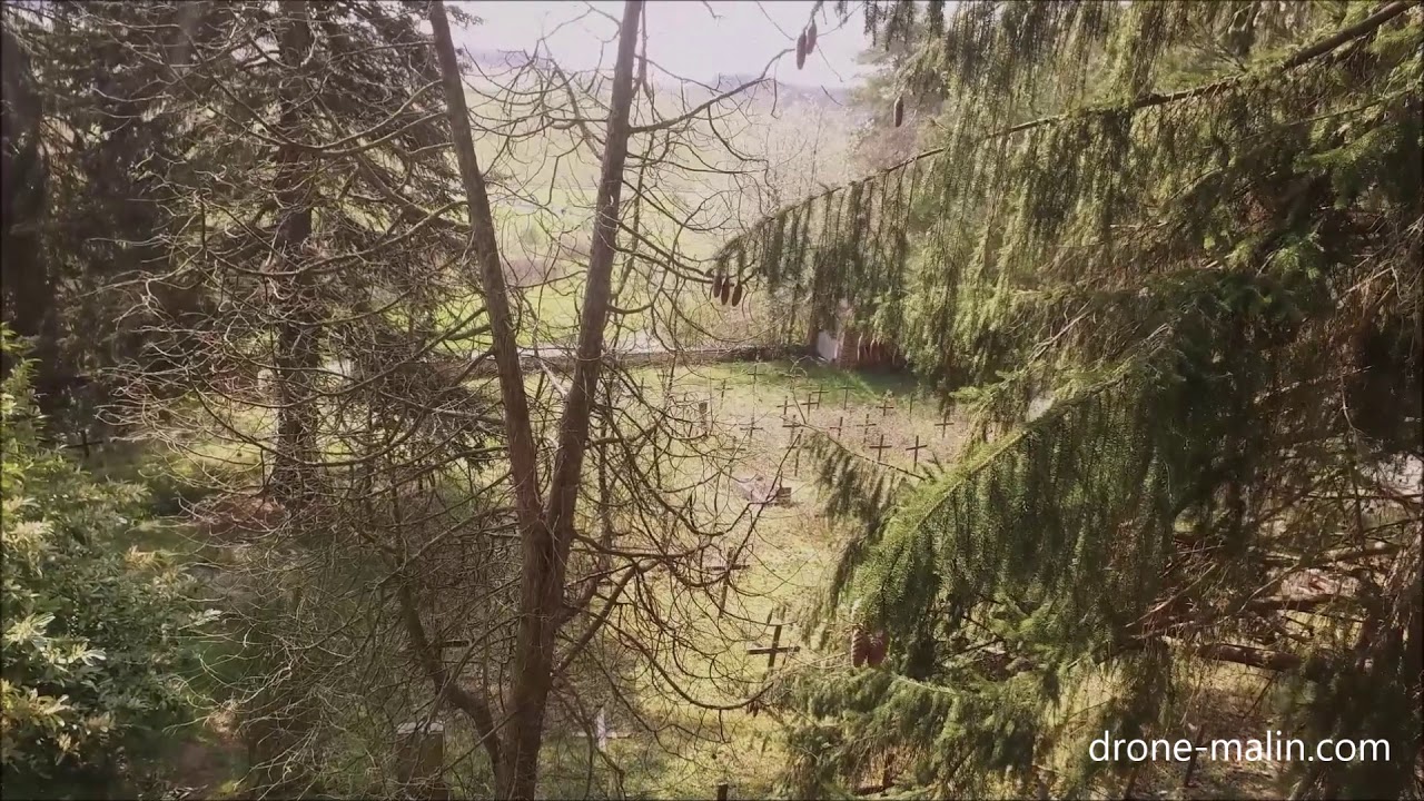 video drone dji spark Cimetière abandonné proche Evreux en Normandie