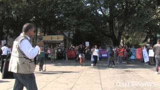 Thousands march for immigration rights across the Brooklyn Bridge