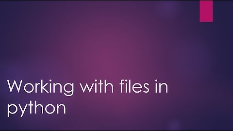 Basic | File handling | Python | Beginners