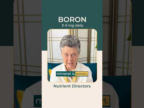 BORON: 20 KEY BONE NUTRIENTS