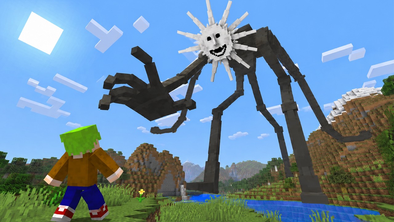 Minecraft 存在精神異常的恐怖怪物『太陽巨人』麥塊世界生存 【The Sun Man】