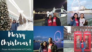 MERRY CHRISTMAS to Everyone | GLIMPSES from LONDON TOUR | MUNIRASHMI KITCHEN |