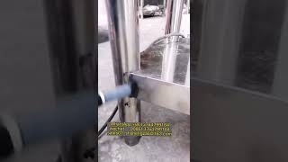 Stainless steel shelf cleaning