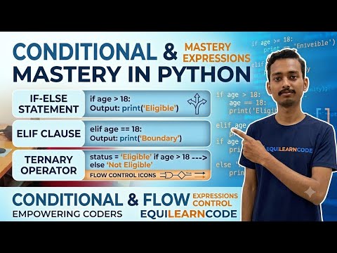 Python Conditional Statements Explained for Beginners 🐍 | If, Elif & Else | Python Tutorial