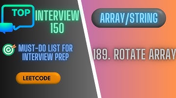 Rotate Array || Leetcode 189 || Top Interview 150